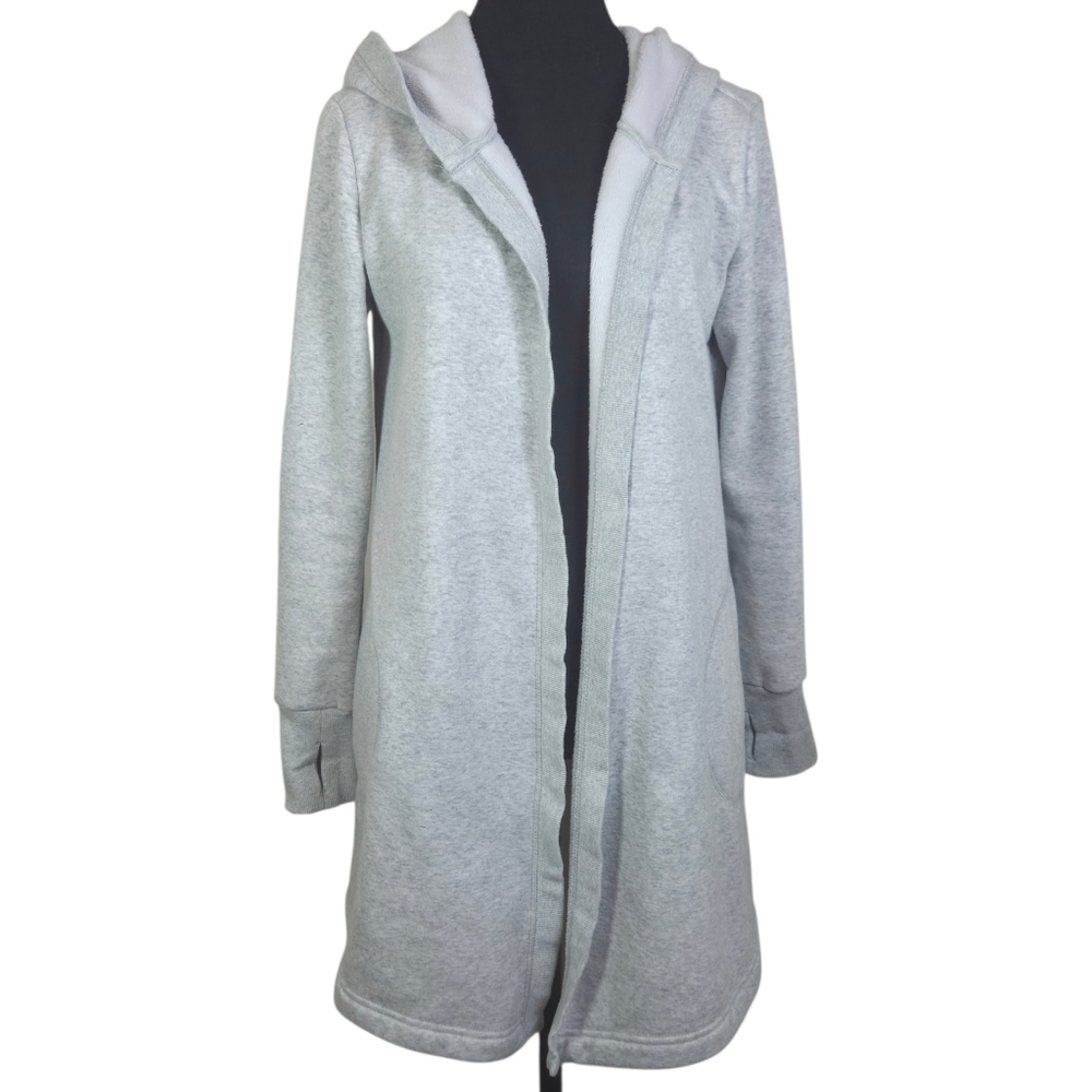 Level 8 Women's Gray Hooded Open Cardigan Size Small